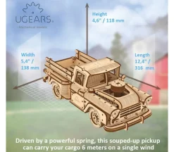 Ugears Puzzle Model Kit – Pickup Lumberjack