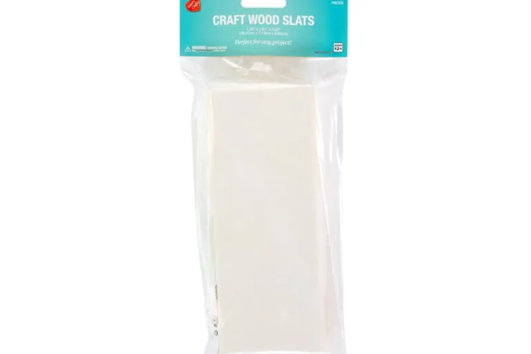 Unfinished Wood Slats – 7.25″X2.8125″X.25″ – 6pc. – Natural