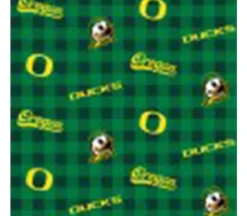 University Of Oregon Buffalo Check Green Cotton