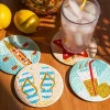 Vacation Coasters Diamond Painting Kit 4pc