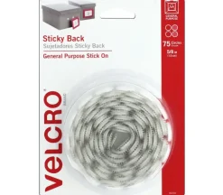 Velcro Sticky Back Circles – 5/8-inch 75 piece – White