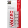 Velcro Sticky Back Coin – 5/8-inch – 15 Piece – White
