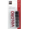 Velcro Sticky Back Coin – 5/8-inch – 15 Piece – Black