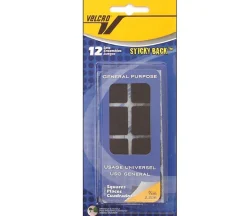Velcro Sticky Back Square – 7/8-inch – 12 Piece – Black
