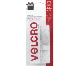 Velcro Sticky Back Tape – 3/4-inch x 18-inch – White