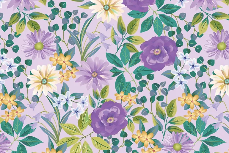 Veronica’s Garden Shadow Dots in Tonal Teal