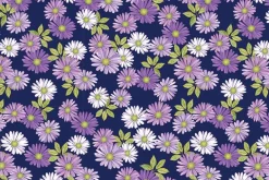 Veronica’s Garden Wildflowers on Navy