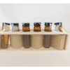 Vials in Wooden Holder – 10-inch x 2-inch – 6 Vials