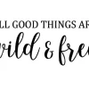 Vinyl Rub-On – All Good Things Are Wild And Free