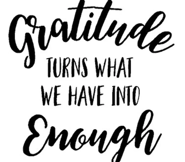 Vinyl Rub-On – Gratitude Turns