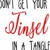 Vinyl Rub-On – Tinsel Tangle – Black-Red – 6-inch