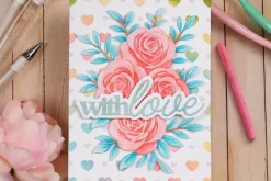 Waffle Flower Dashed Lattice Texture Die