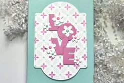 Waffle Flower Dashed Lattice Dot Stencil
