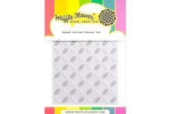 Waffle Flower Dashed Lattice Dot Stencil