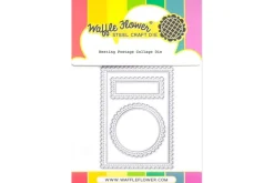 Waffle Flower Nesting Postage Collage Peony Stencil