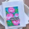 Waffle Flower Rose Bouquet Stencil