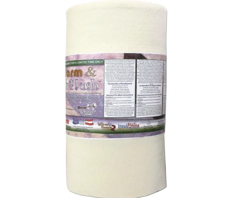 Warm and Natural Cotton Batting – Full Size 90-inch x 96-inch