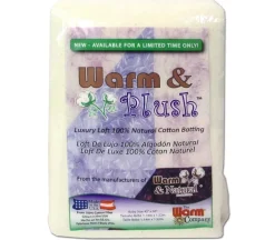 Warm and Plush Cotton Batting – Baby Size 45-inch x 60-inch