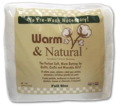 Warm and Plush Cotton Batting by the yard – 45-inch wide