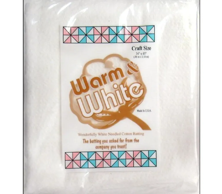 Warm and White Cotton Batting – Twin Size 72-inch x 90-inch
