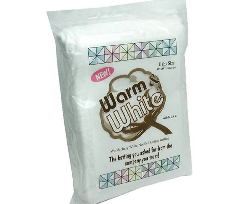 Warm and White Cotton Batting – Twin Size 72-inch x 90-inch