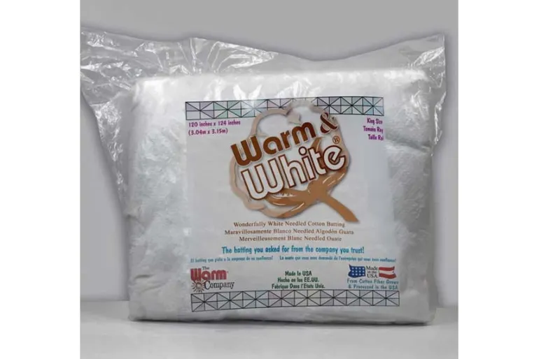 Warm and White Cotton Batting – Craft Size 34-inch x 45-inch