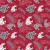 Washington State University Cougars, Logos and Helmets on Red