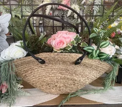 Water Hyacinth Wicker Tote Handbag – 25″ x 18″