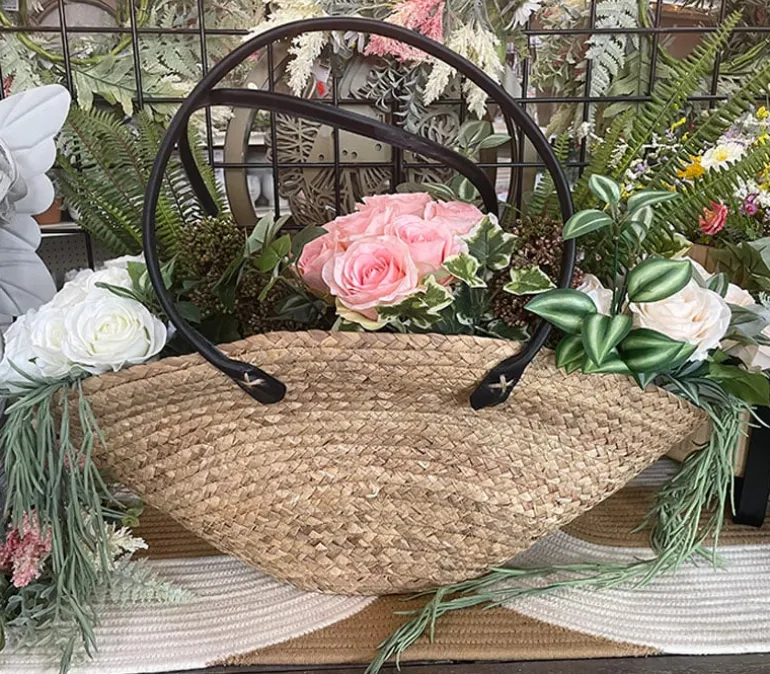 Water Hyacinth Wicker Tote Handbag – 25″ x 18″