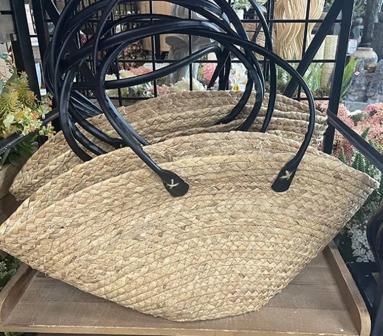 Water Hyacinth Wicker Tote Handbag – 25″ x 18″
