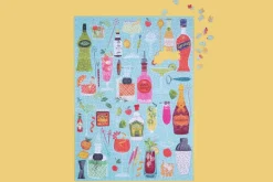 WerkShoppe Peacock Gold Foil 1000-Piece Puzzle