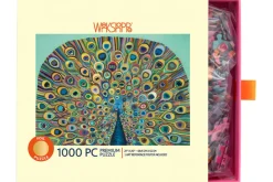 WerkShoppe Peacock Gold Foil 1000-Piece Puzzle