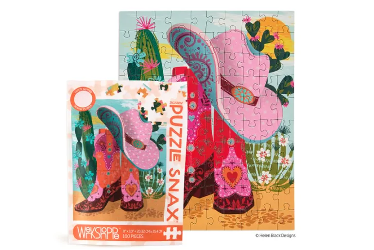 WerkShoppe Puzzle Snax Cowgirl Essentials 100-Piece Puzzle