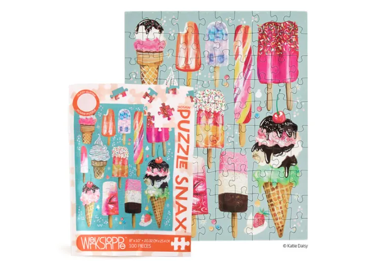 WerkShoppe Puzzle Snax Ice Cream Pops 100-Piece Puzzle