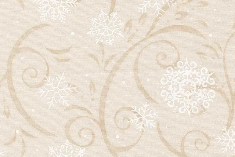 When Snow Falls Mittens Fabric Panel Black, 24-in by 44-in