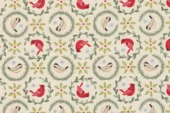 When Snow Falls Stocking Fabric Panel, 24-in by 44-in