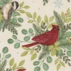 When Snow Falls Stocking Weave in Berry Red Tonal