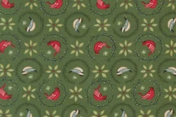 When Snow Falls Tiny Birds and Wreaths on Evergreen