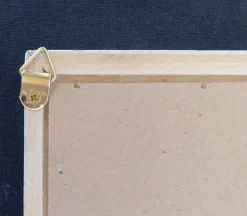 White Frame With White Slat Board Center 12×16