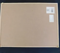 White Frame With White Slat Board Center 12×16