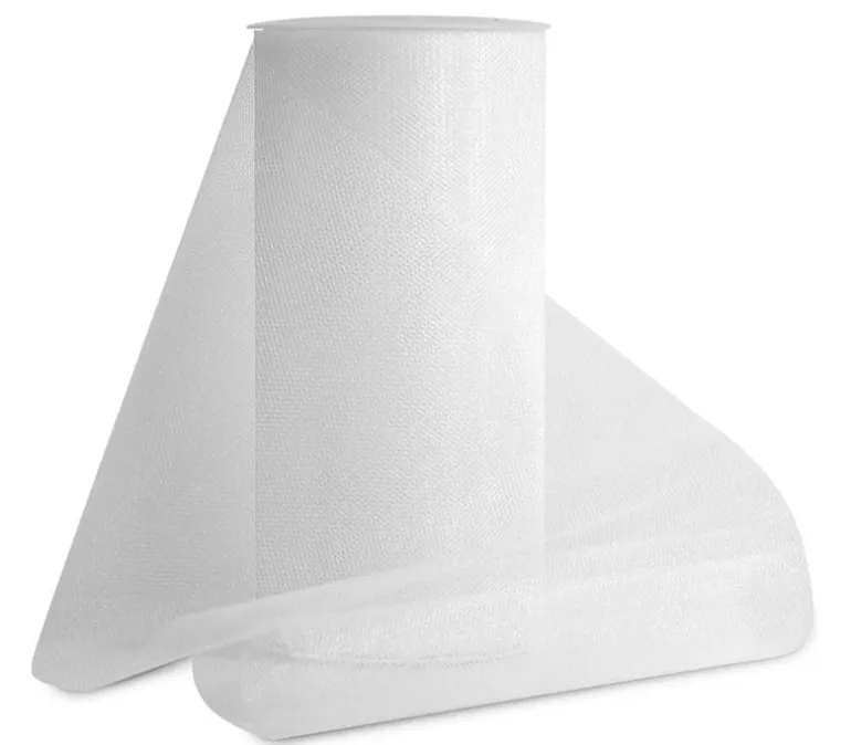 White Tulle Netting 6-inches by 25-yard Spool