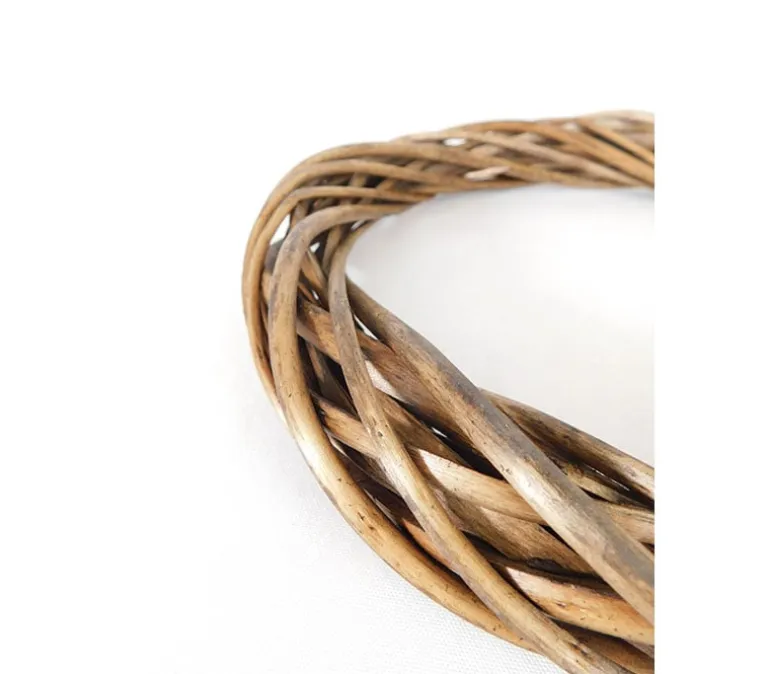 Wicker Wreath – 10-inch – Brown