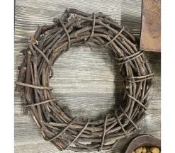 Wicker Wreath – 10-inch – Brown