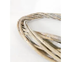Wicker Wreath – 14-inch – Grey