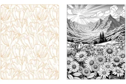 Wildflowers in Bloom Coloring Book