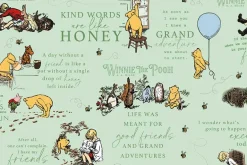 Winnie the Pooh Character Scenic on Cream