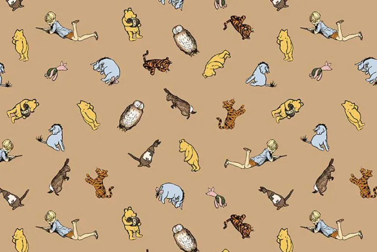 Winnie the Pooh Multicolor Plaid