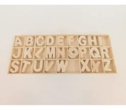 Wood Alphabet Letter Set – Block Letter