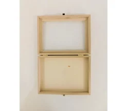 Wood Box with Glass Lid