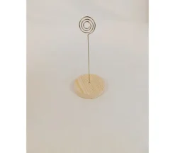 Wood Circle Base Stand Holder for Photos and Notes